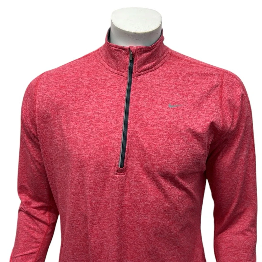 Nike Running Element Running Dri Fit Women's Red-White Pullover Jacket Shirt XL